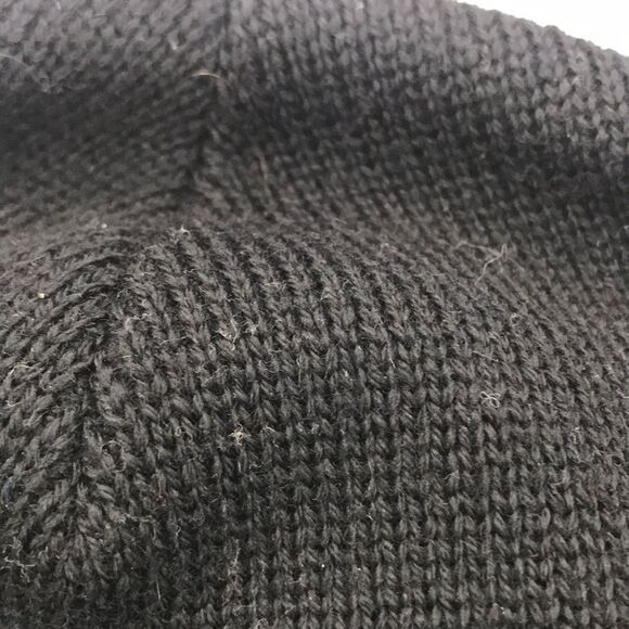 Moncler Black Beanie with Red and White Stripe - Picture 4 of 8